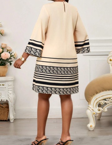 Rochie mini Shein Curve+, crem