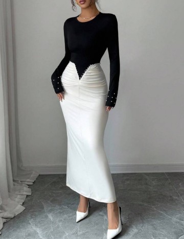 Rochie maxi Shein, mix culori