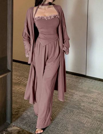 Set pijamale Shein DAZY, mov