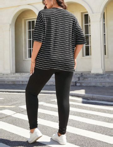 Tricou Shein Curve+, negru