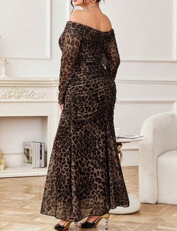 Rochie maxi Shein Curve+, mix culori