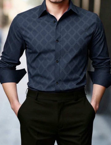 Cămașă Shein, albastru