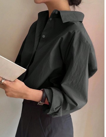 Cămașă Shein DAZY, negru