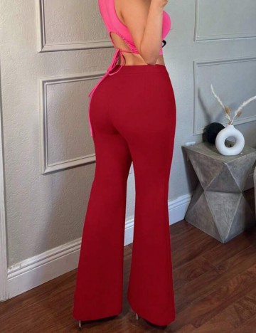 Pantaloni Shein, roșu