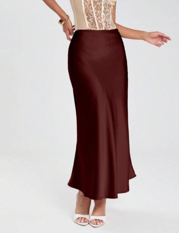 Fustă maxi Shein, cărămiziu