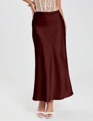 Fustă maxi Shein, cărămiziu