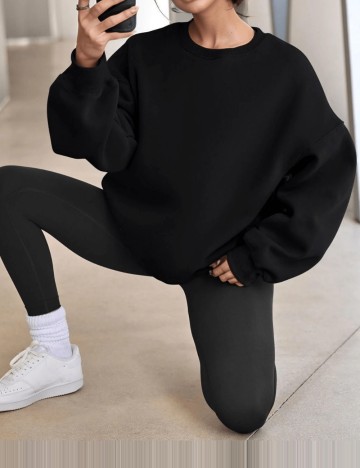 Bluza Sport Shein, negru