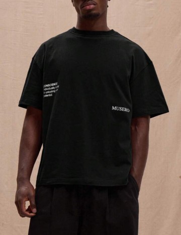 Tricou Shein MUSERO, negru