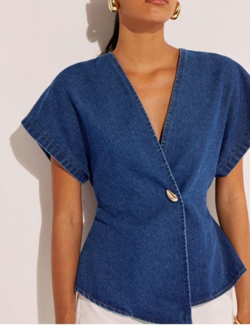 Vestă de blugi Shein, albastru