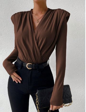 Bluză Shein, maro