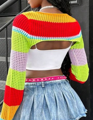 Top Shein, mix culori