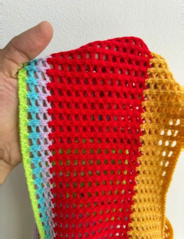 Top Shein, mix culori