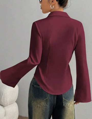 Cămașă Shein, vișiniu