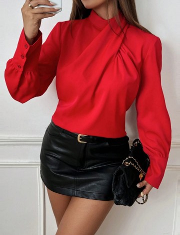 Cămașă Shein, roșu