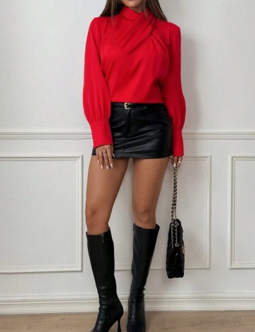 Cămașă Shein, roșu