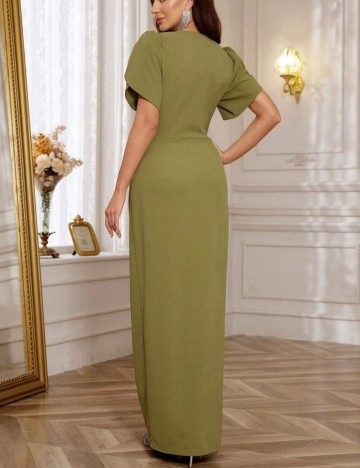 Rochie maxi Shein, kaki