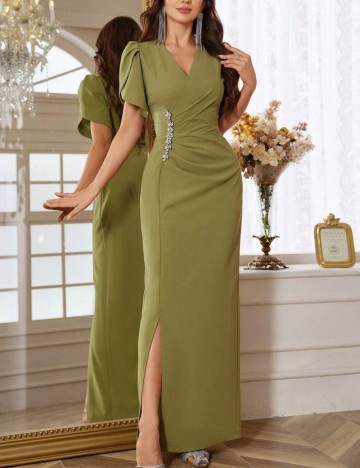 Rochie maxi Shein, kaki