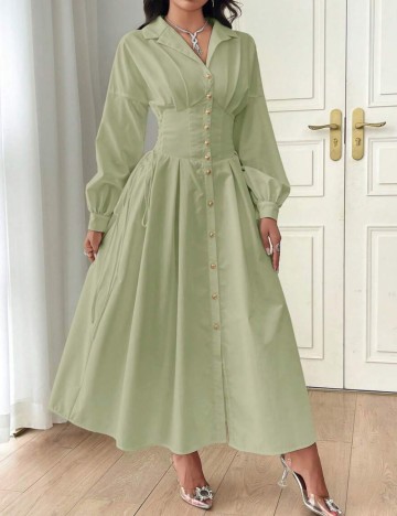 Rochie maxi Shein, verde