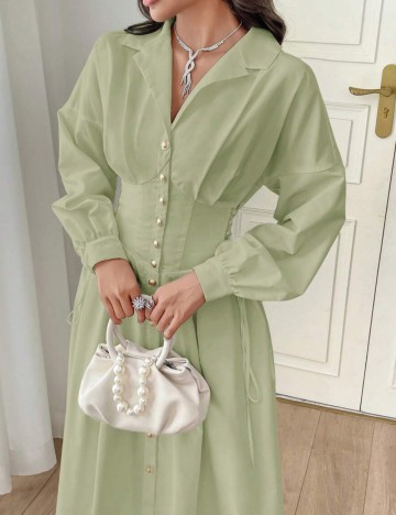 Rochie maxi Shein, verde