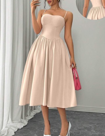 Rochie midi Shein, crem