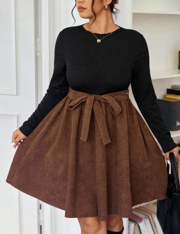 Rochie mini Shein Curve+, mix culori