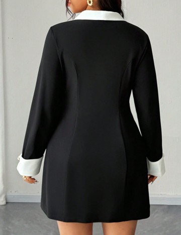 Sacou Shein Curve+, negru