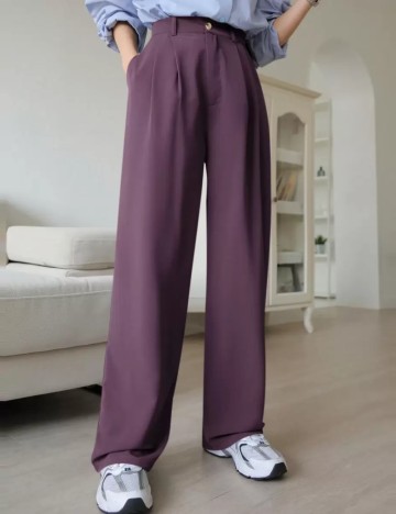 Pantaloni Shein, mov