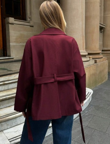 Trench Shein Forever 21, vișiniu