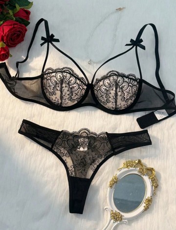 Set Lenjerie intimă Shein, negru