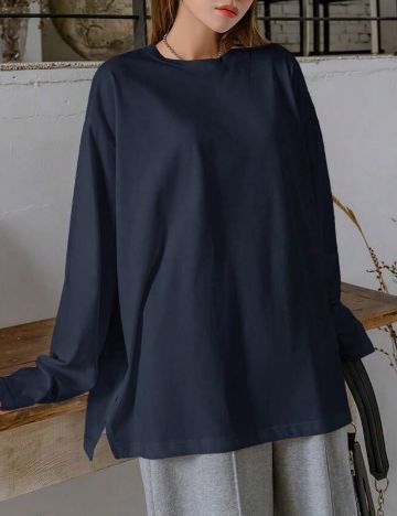 Bluză Shein DAZY, bleumarin