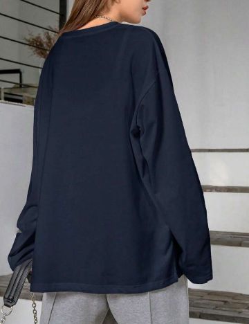 Bluză Shein DAZY, bleumarin