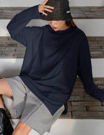 Bluză Shein DAZY, bleumarin