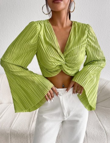 Top Shein, verde