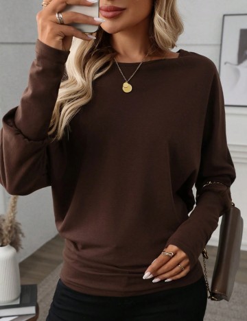 Bluză Shein, maro