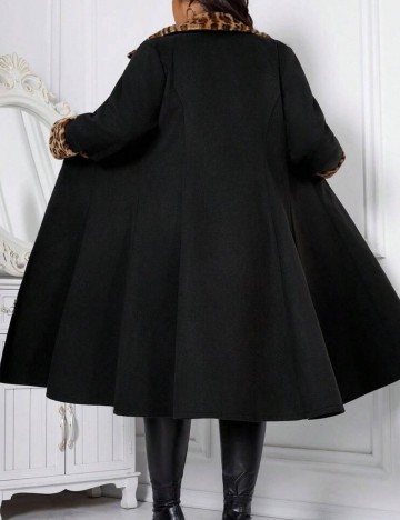 Palton Shein Curve+, negru