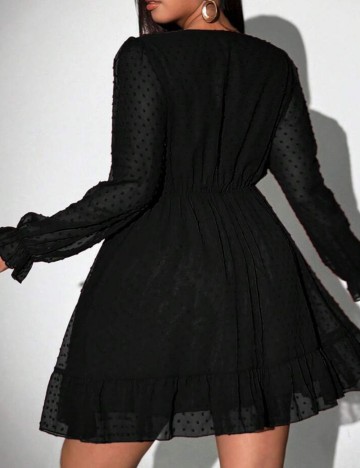 Rochie mini Shein Curve+, negru