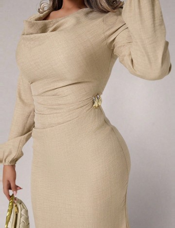 Rochie midi Shein, bej