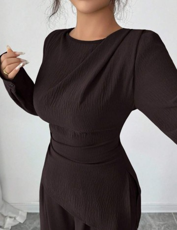 Cămașă Shein, maro