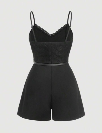 Salopetă scurtă Shein Curve+, negru