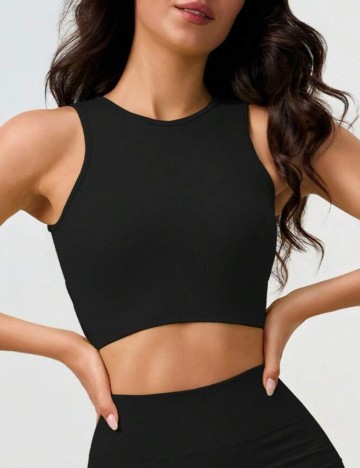 Bustieră sport Shein, negru
