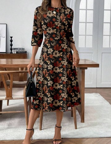 Rochie maxi Shein, mix culori