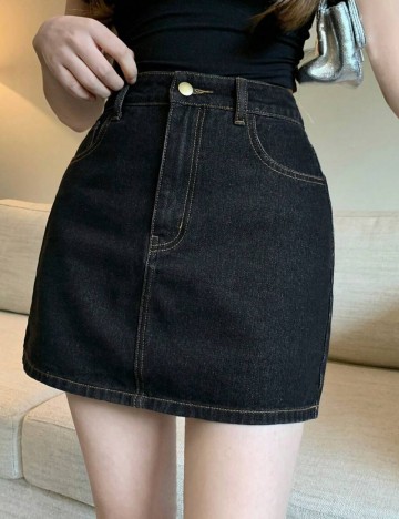 Fustă Pantalon Shein DAZY, albastru