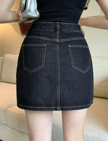 Fustă Pantalon Shein DAZY, albastru