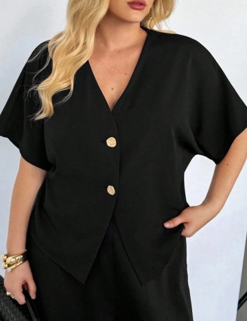 Vestă Shein Curve+, negru