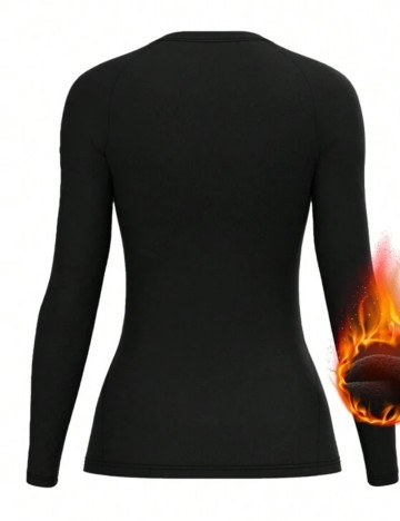 Bluză termică Shein, negru