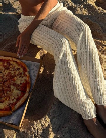 Pantaloni Shein, crem