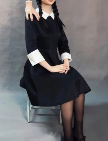 Rochie mini Shein Curve+, negru