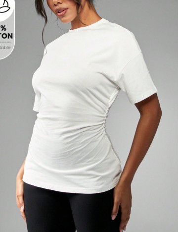 Tricou Shein Missguided, alb