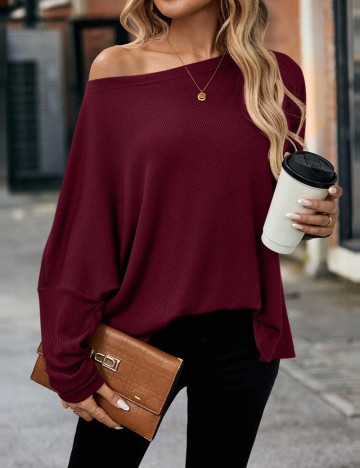 Bluză Shein, vișiniu