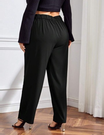 Pantaloni Shein Curve+, negru